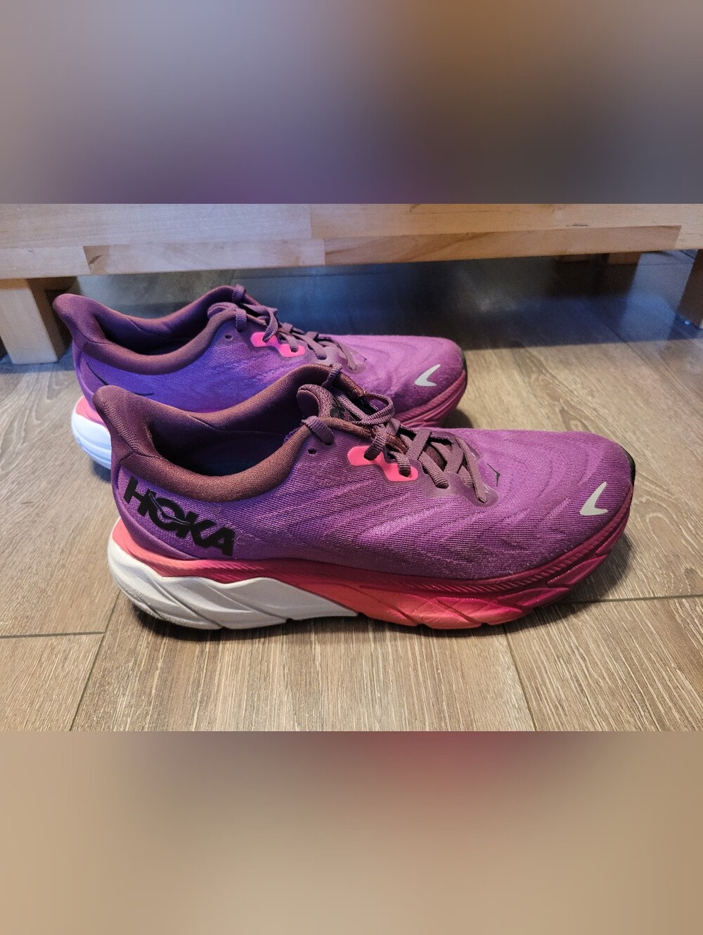 Hoka One One Purple and Pink Women's Running Shoes